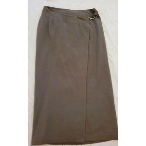 Vintage Anne Klein II  Pencil Skirt 12 Wool Skirt